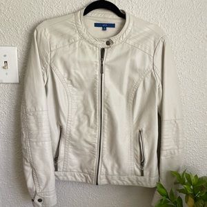 Apt. 9 ivory moto jacket
